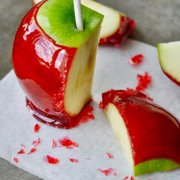 Easy Homemade Candy Apples - Just a Taste