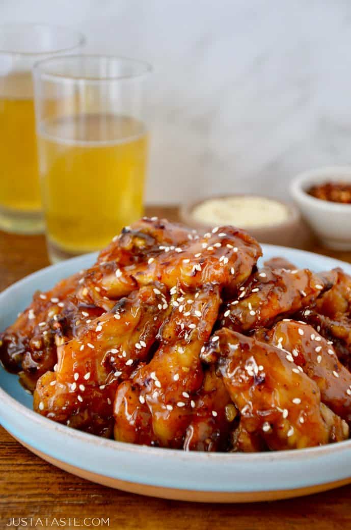 Crispy Baked Orange Chicken Wings Just A Taste