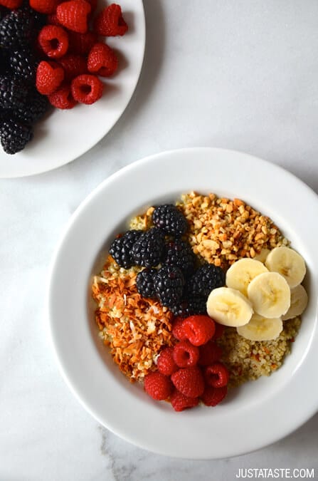 Quinoa And Fruit Breakfast Bowls Just A Taste 5623