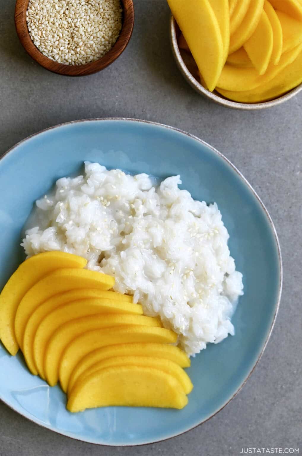 Thai Coconut Sticky Rice With Mango