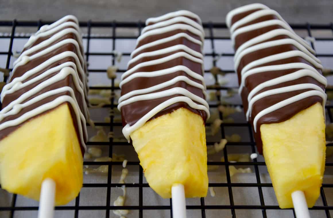 Chocolate Pineapple On-a-Stick - Just a Taste