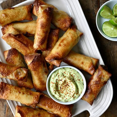 Crispy Oven Baked Egg Rolls - The Cookin Chicks