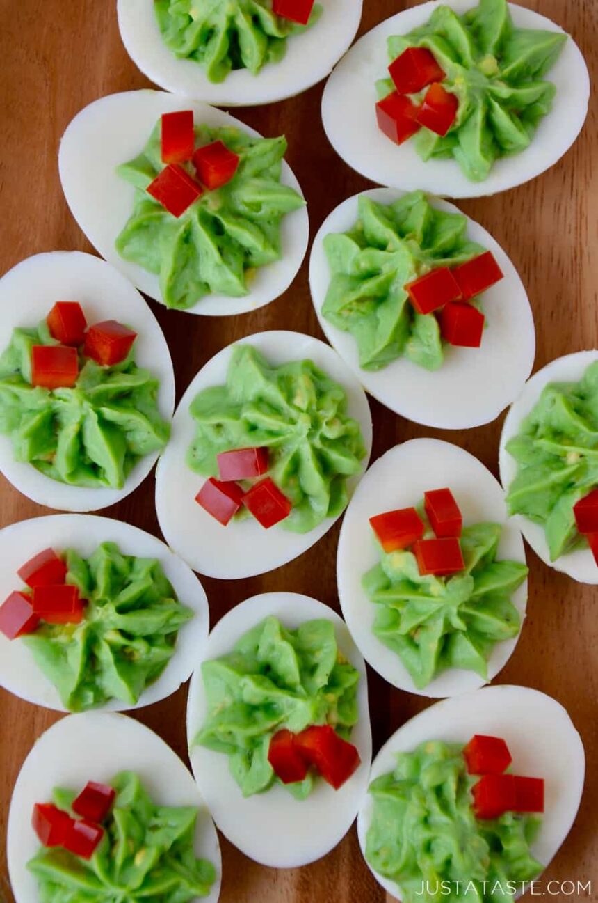 Christmas Deviled Eggs Just A Taste 6802