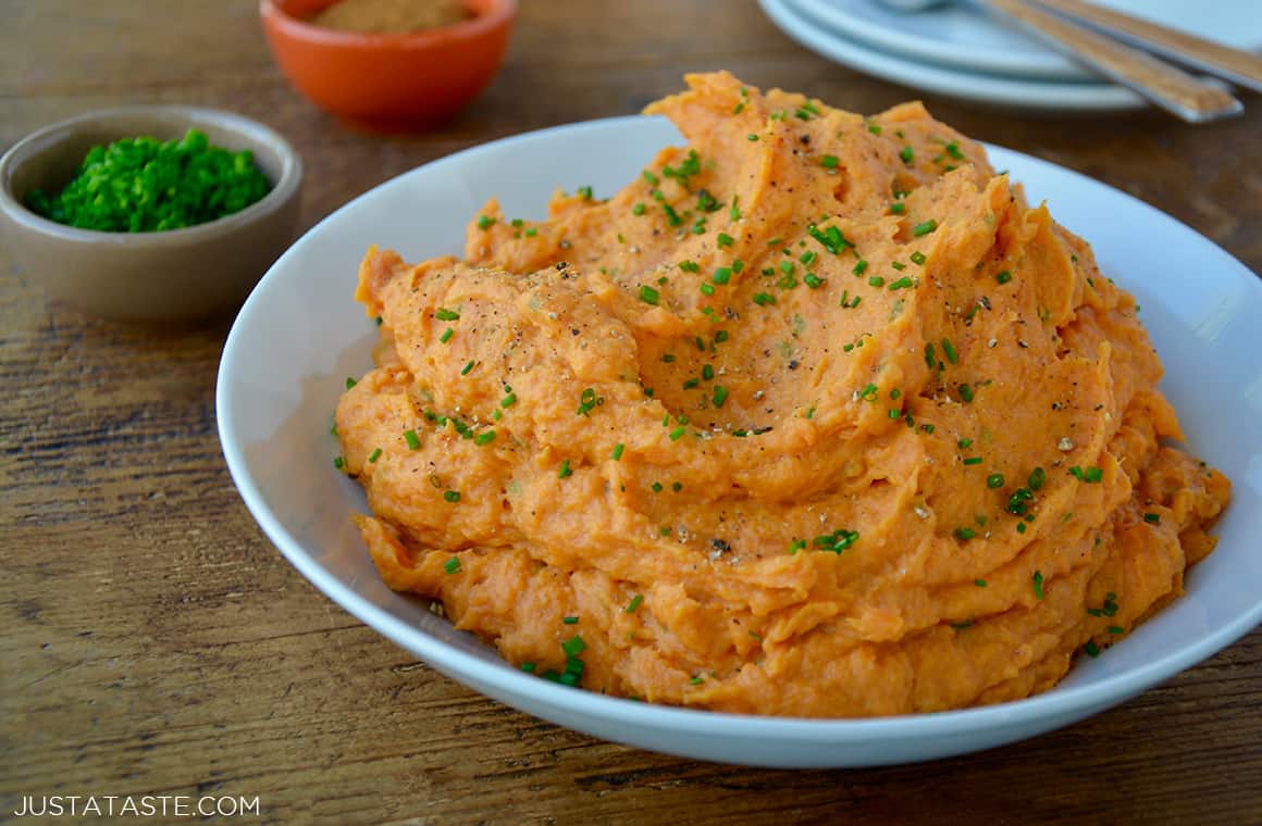 The Best Mashed Sweet Potatoes - Just a Taste