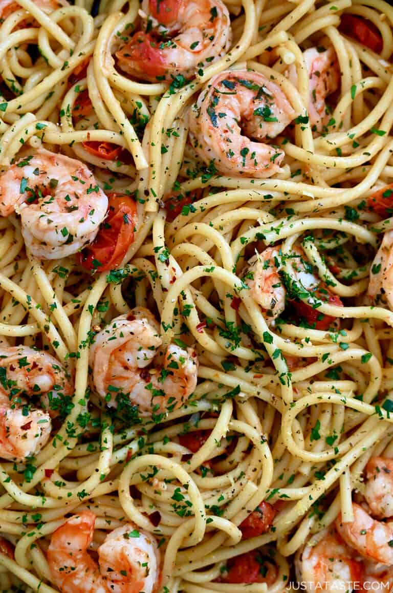 Quick Shrimp Scampi - Just a Taste