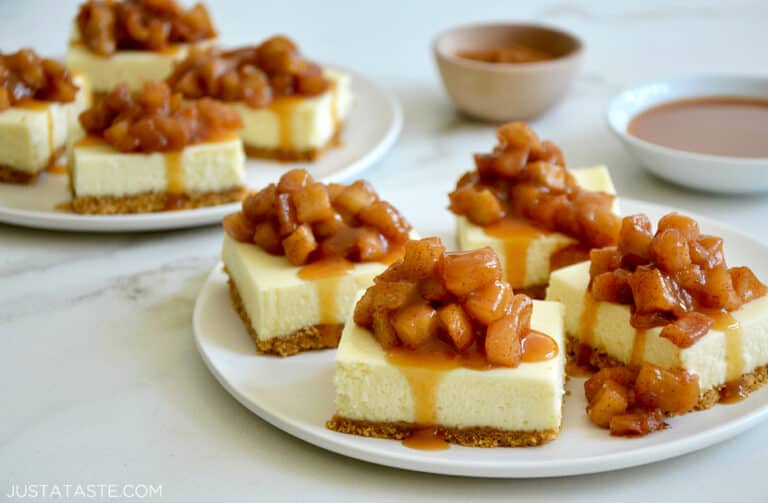 Easy Caramel Apple Cheesecake Bars Just A Taste 8878