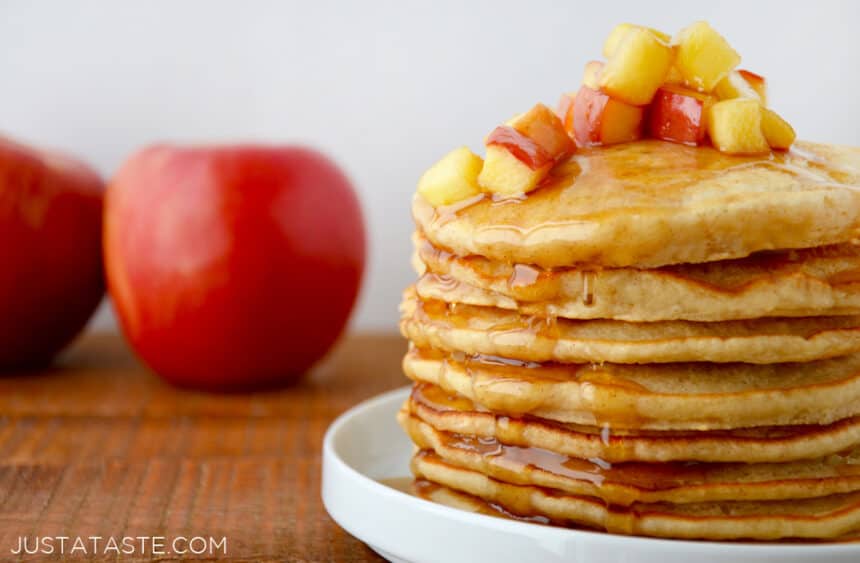 Cinnamon Applesauce Pancakes Just A Taste 5590